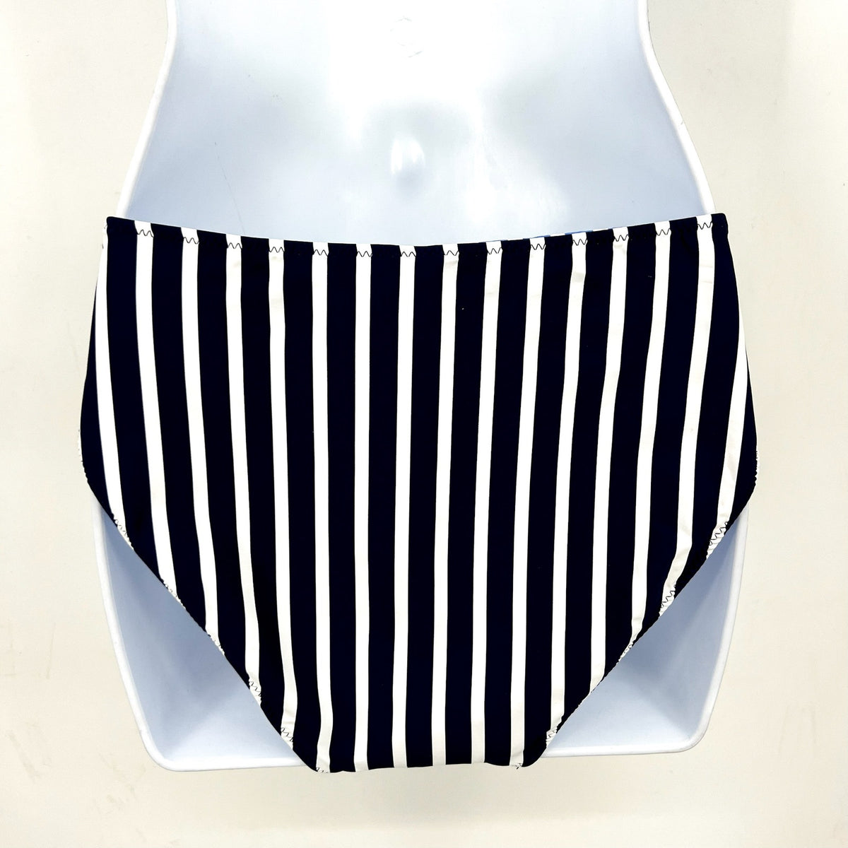 TOMMY BAHAMA Coastline Stripe Reversible Bikini Bottoms XS Navy Blue White NWT