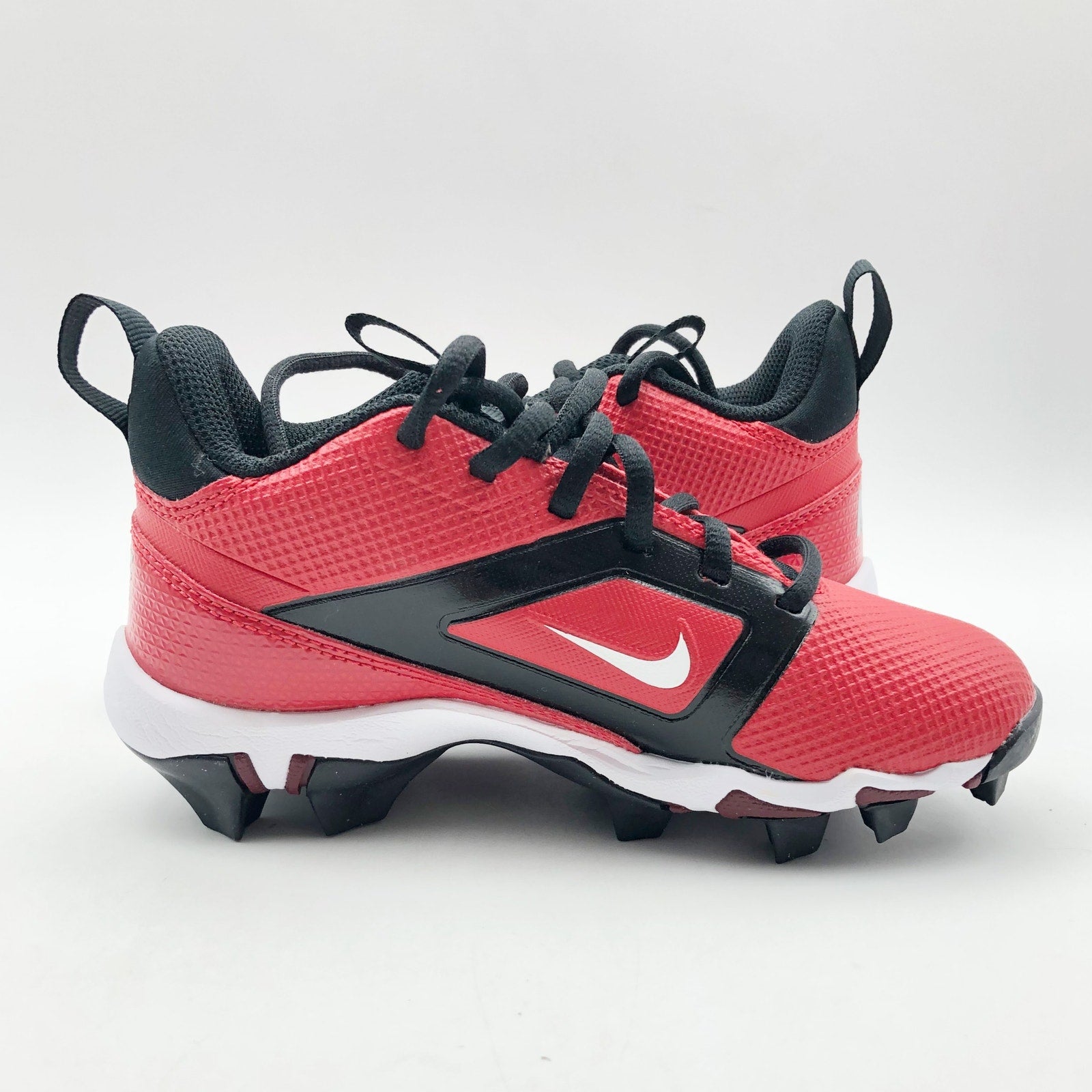 Nike Boys' Alpha Menace 4 Shark Football Cleats Size 10 Red White NWOB