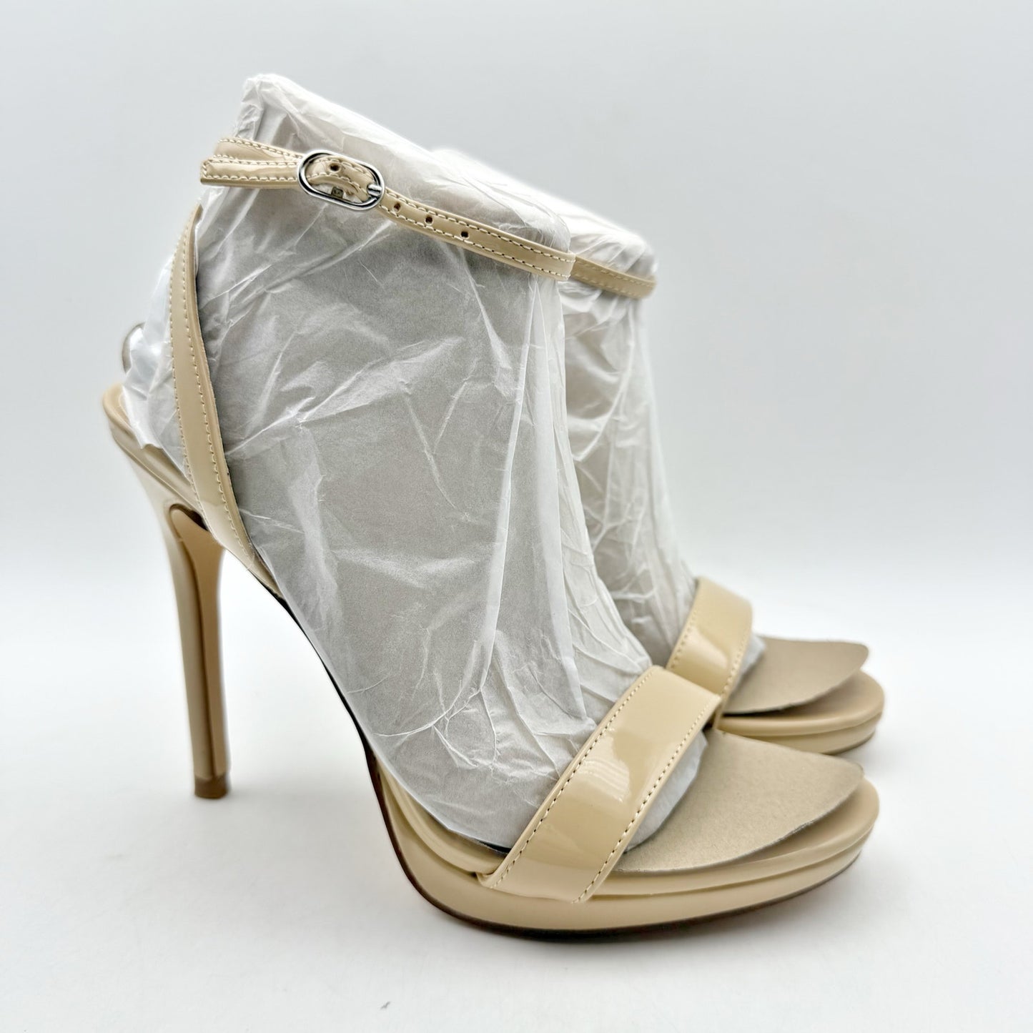 Nine West Womens Loola High Stiletto Heels US 6 M EU 36.5 Light Natural NIB