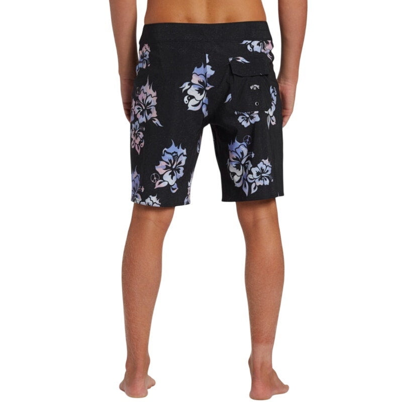BILLABONG Mens Sundays Pro 19" Board Shorts Size 36 Black Floral Drawstring NWT