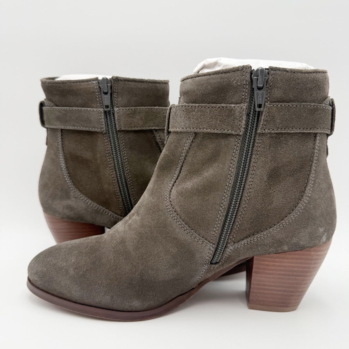 Diba True Womens Margaux Ankle Bootie Size 7 Grey Suede NWOB