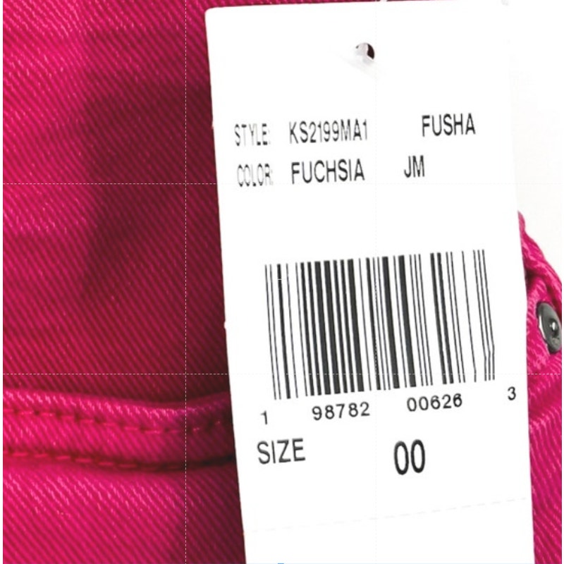KUT FROM THE KLOTH Womens Jane High Rise Shorts Size 00 Pink Fuchsia Raw Hem NWT