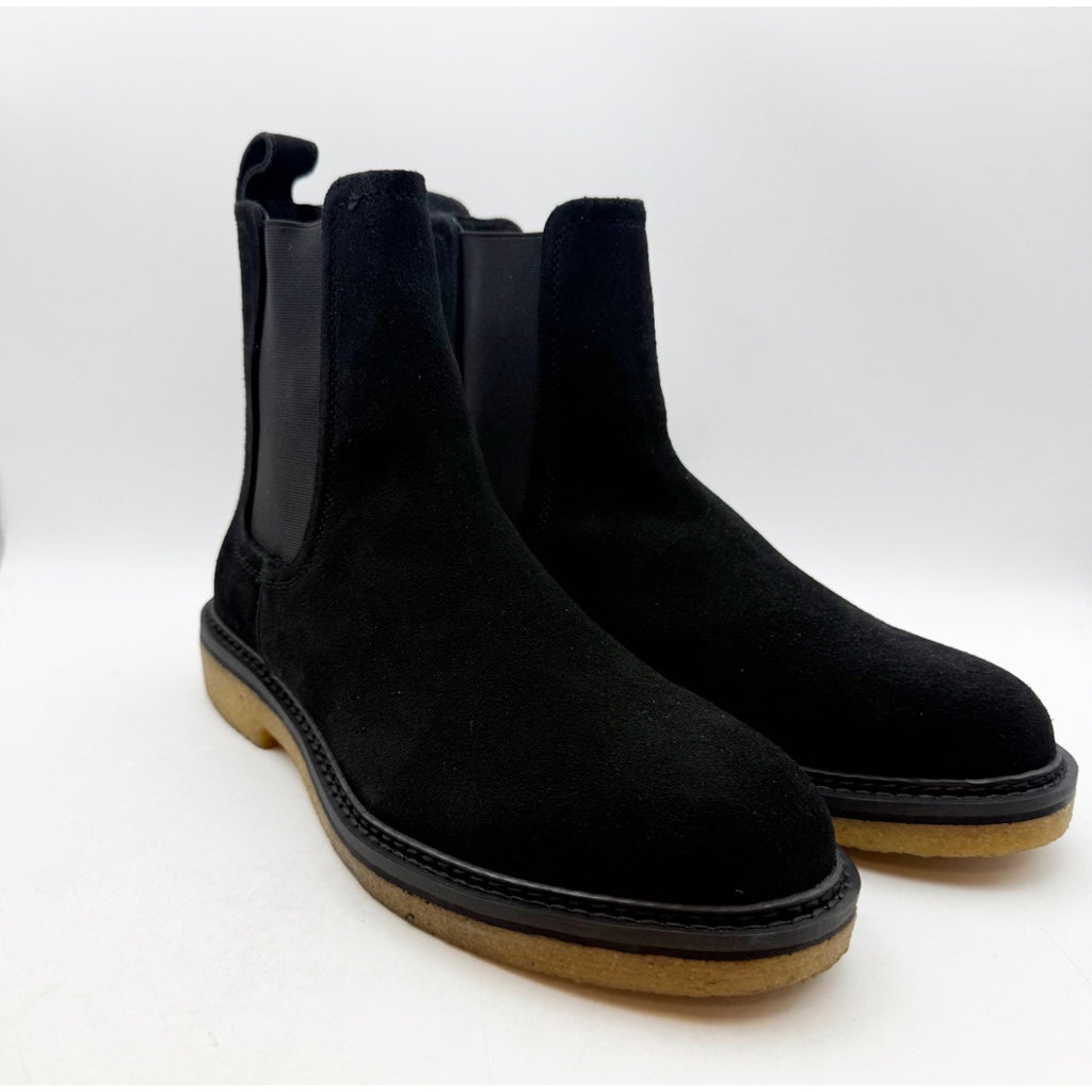Saint Morta Men's Crepe Chelsea Boot US 8 Black Gum Suede Leather NIB