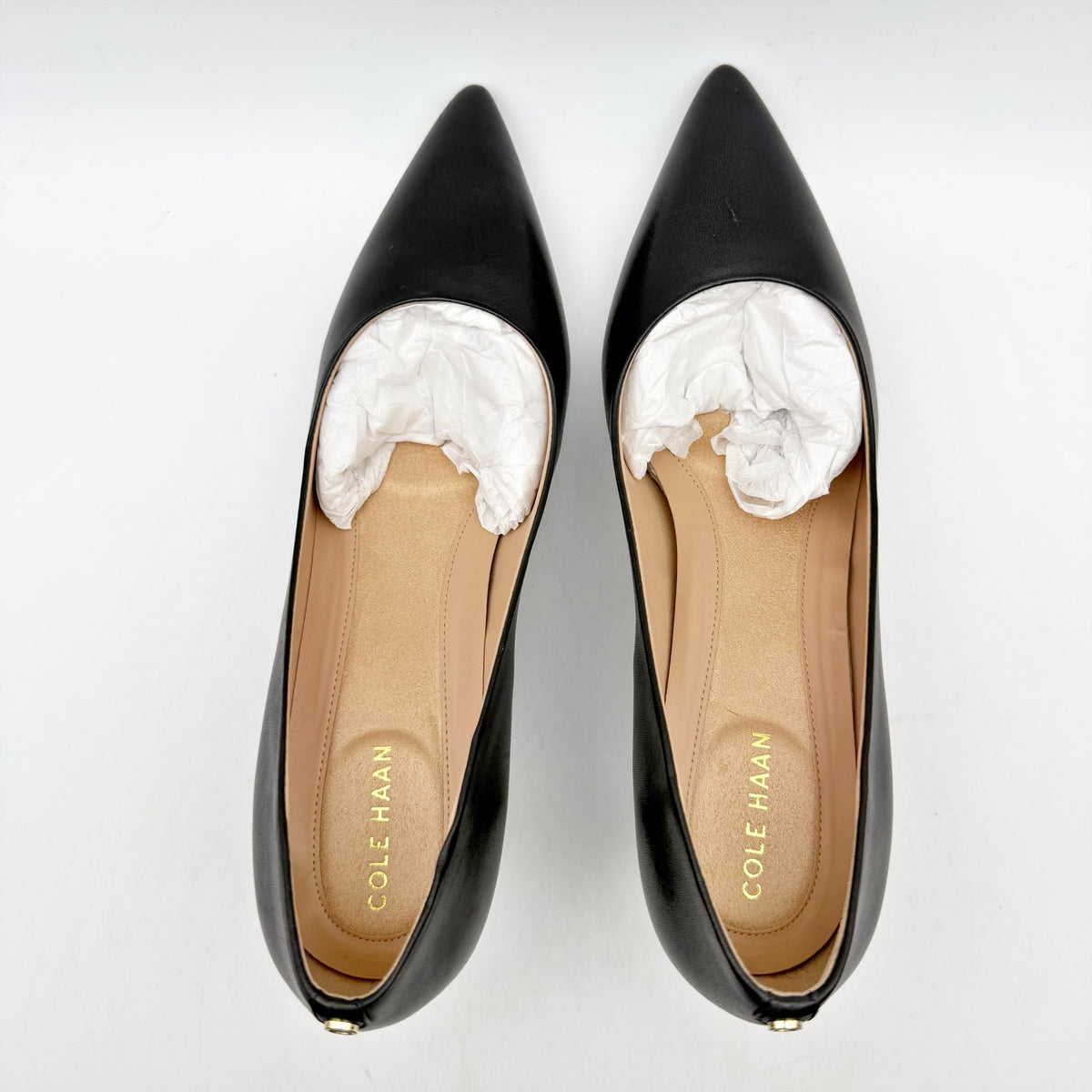Cole Haan Womens Go-to Park Pumps Size 8.5 EU 39 Black Leather 65 mm Heels NIB