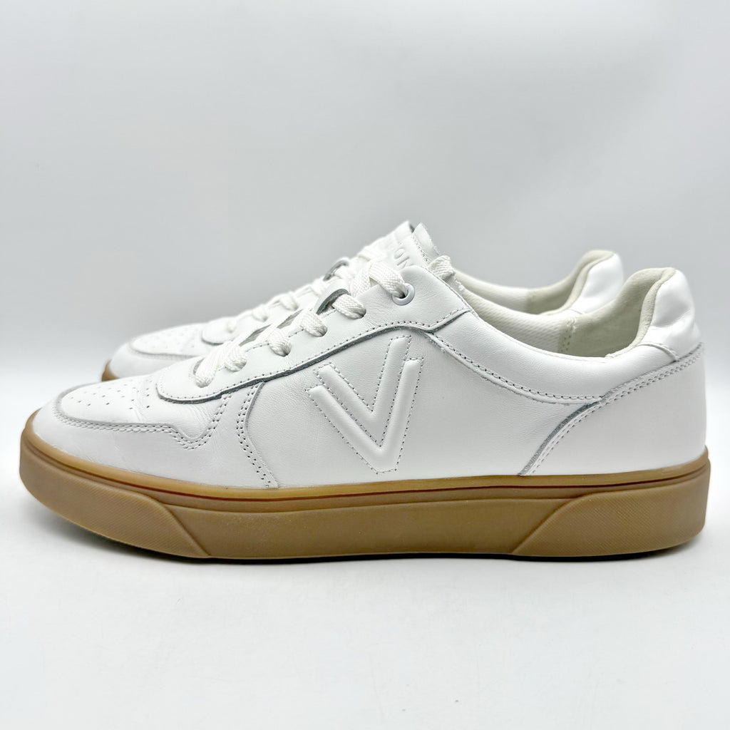 VIONIC Womens Kimmie Casual Court Sneakers Size 9.5 Wide White Leather NWOB