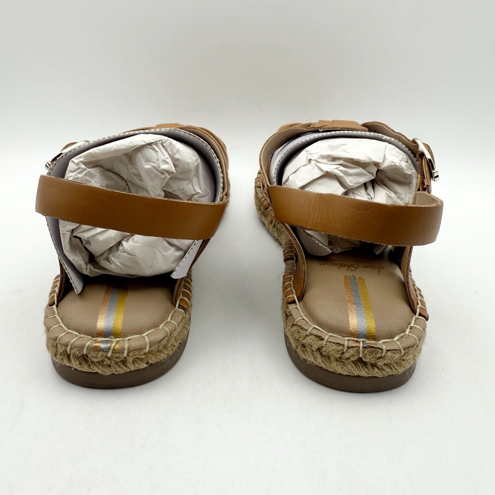 Sam Edelman Kids Kora Sandals US 2 M EU 33.5 Brown Leather NIB