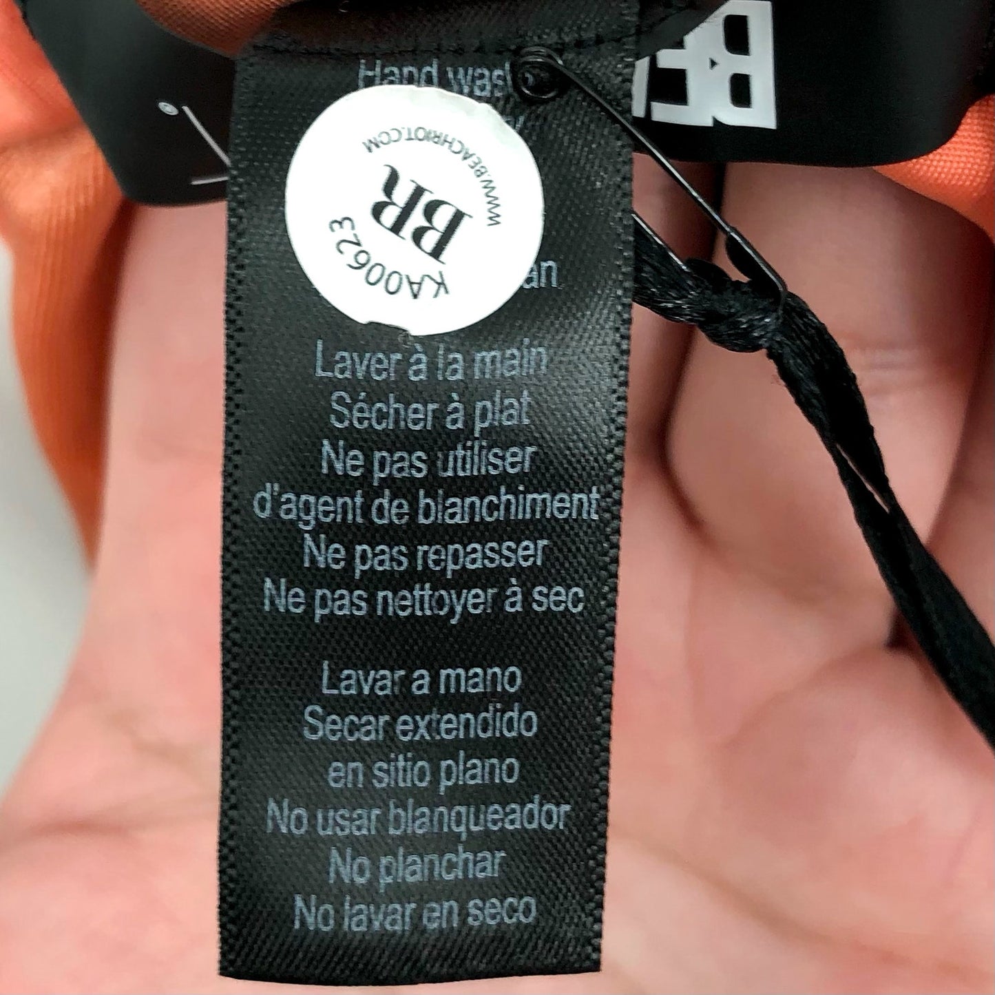 BEACH RRIOT Joyce One Piece Swimsuit Medium Orange Desert Clay Colorblock