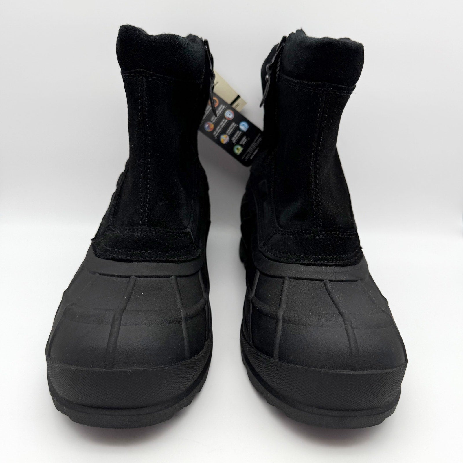 Kamik Mens Champlain 3 Winter Boot US 12 EU 45 Black Suede Waterproof NIB