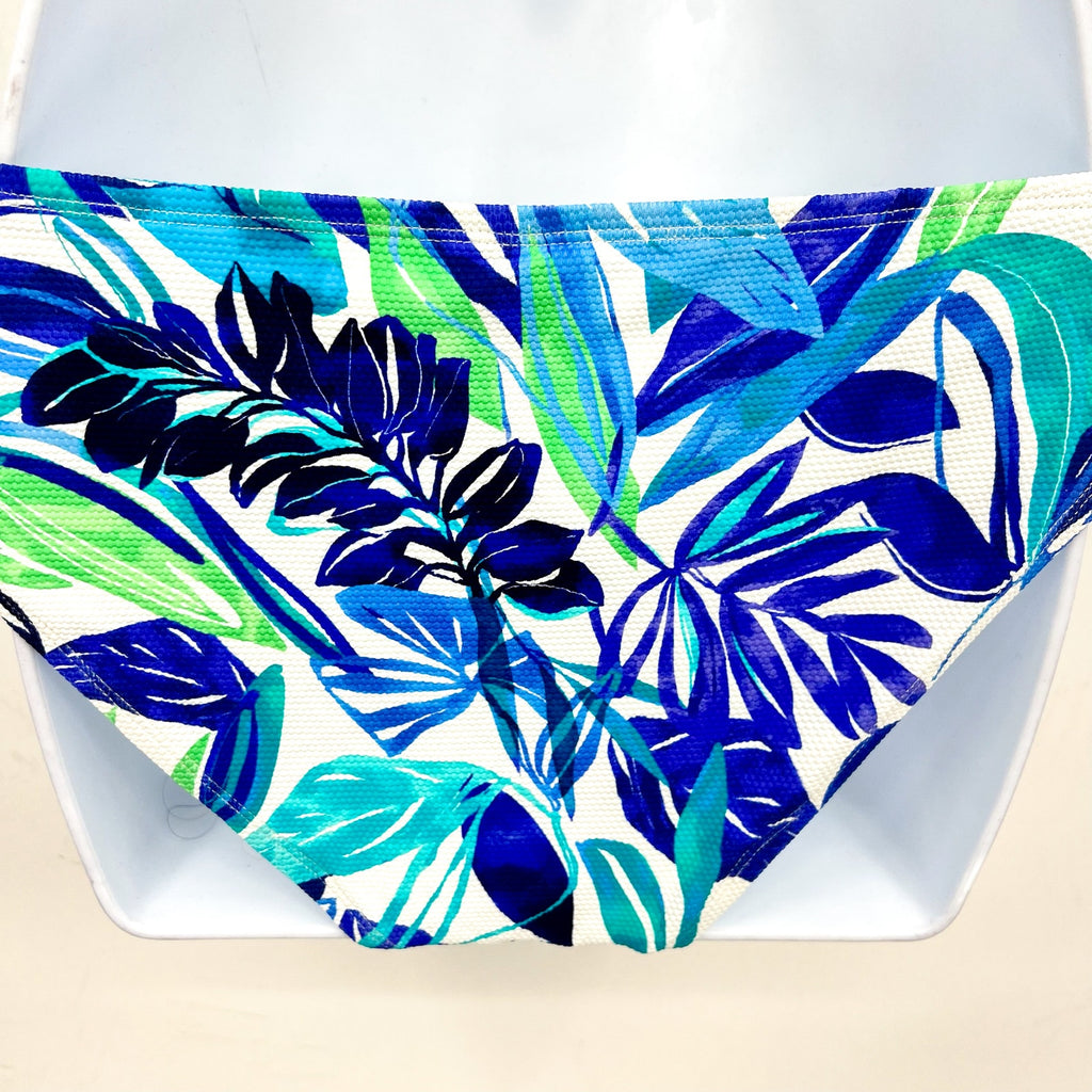 TOMMY BAHAMA Marina Hipster Bikini Bottom Small Beach Glass Blue Island Cays NWT