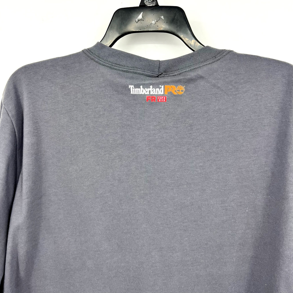 TIMBERLAND PRO Mens Cotton Core Flame-Resistant LS T-Shirt Large Gray NWT