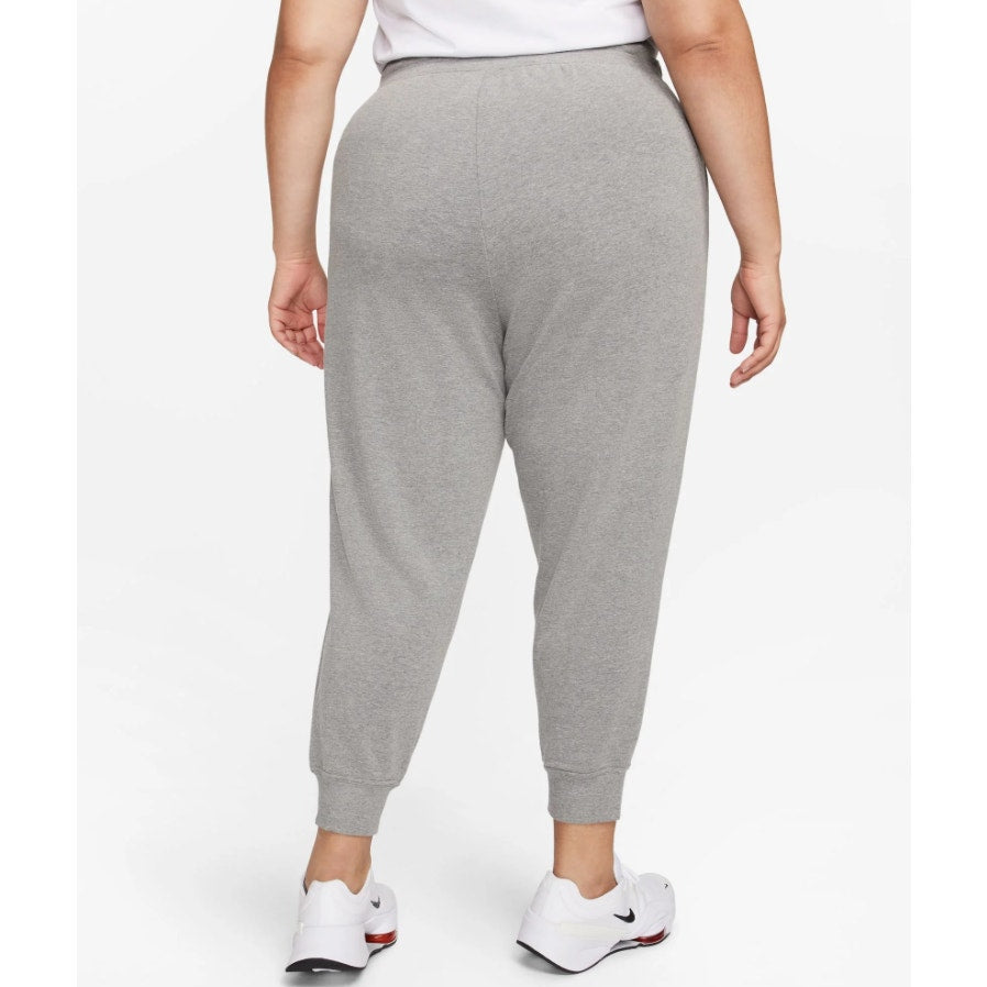 NIKE Womens Dri-Fit One 7/8 French Terry Joggers 1X Grey Sweatpants NWT