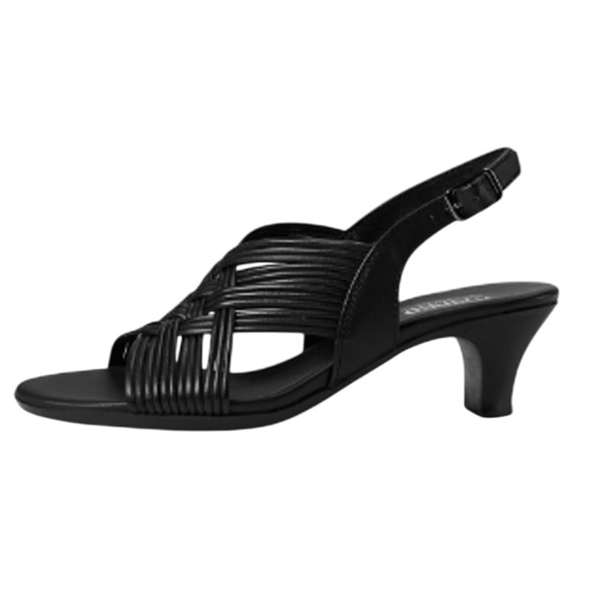 MUNRO Women's Marianna Heel Sandals Size 11 Narrow Black Leather NIB