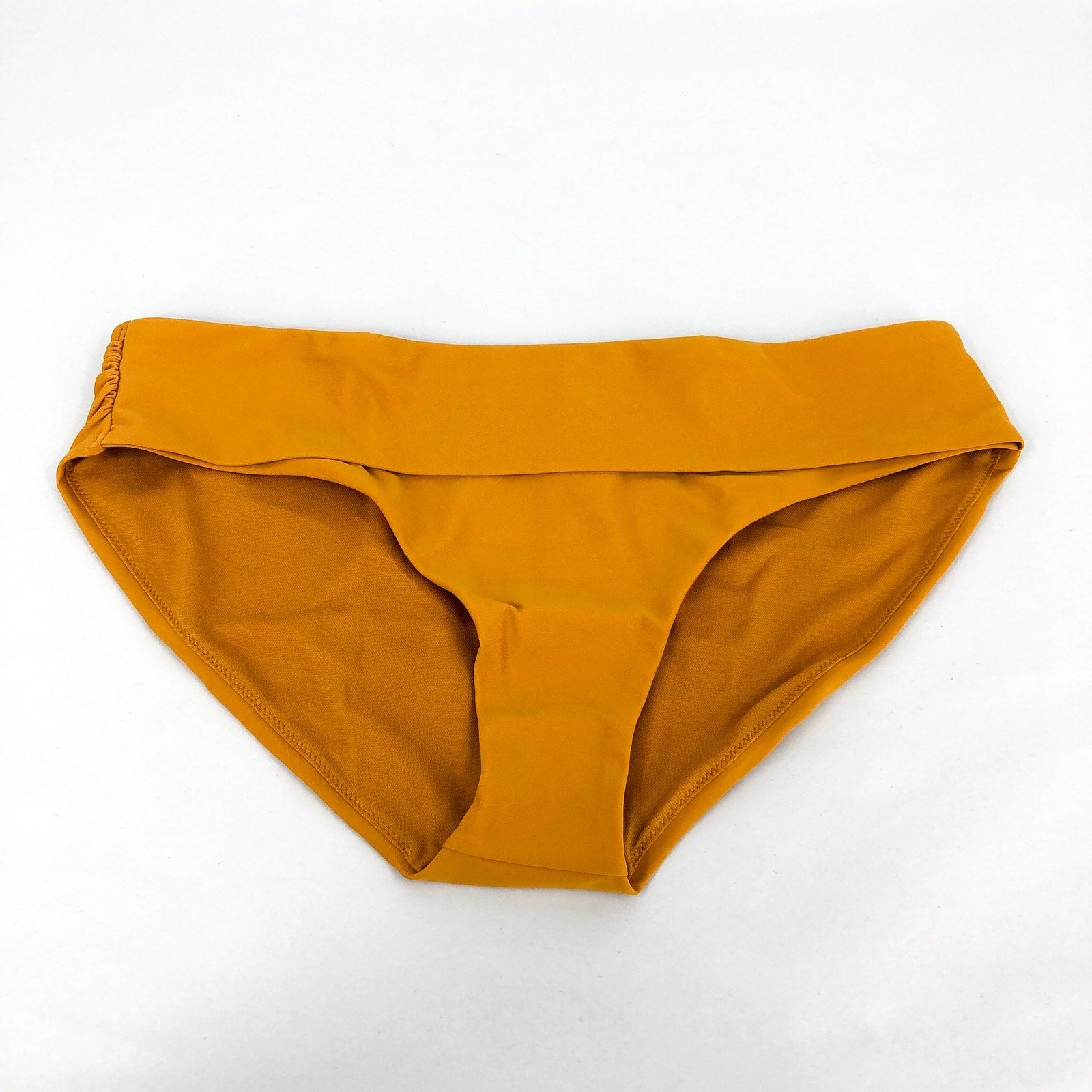 PRANA Women's Marta Hipster Bikini Bottoms Medium 8-10 Gold Deep Solstice NWT