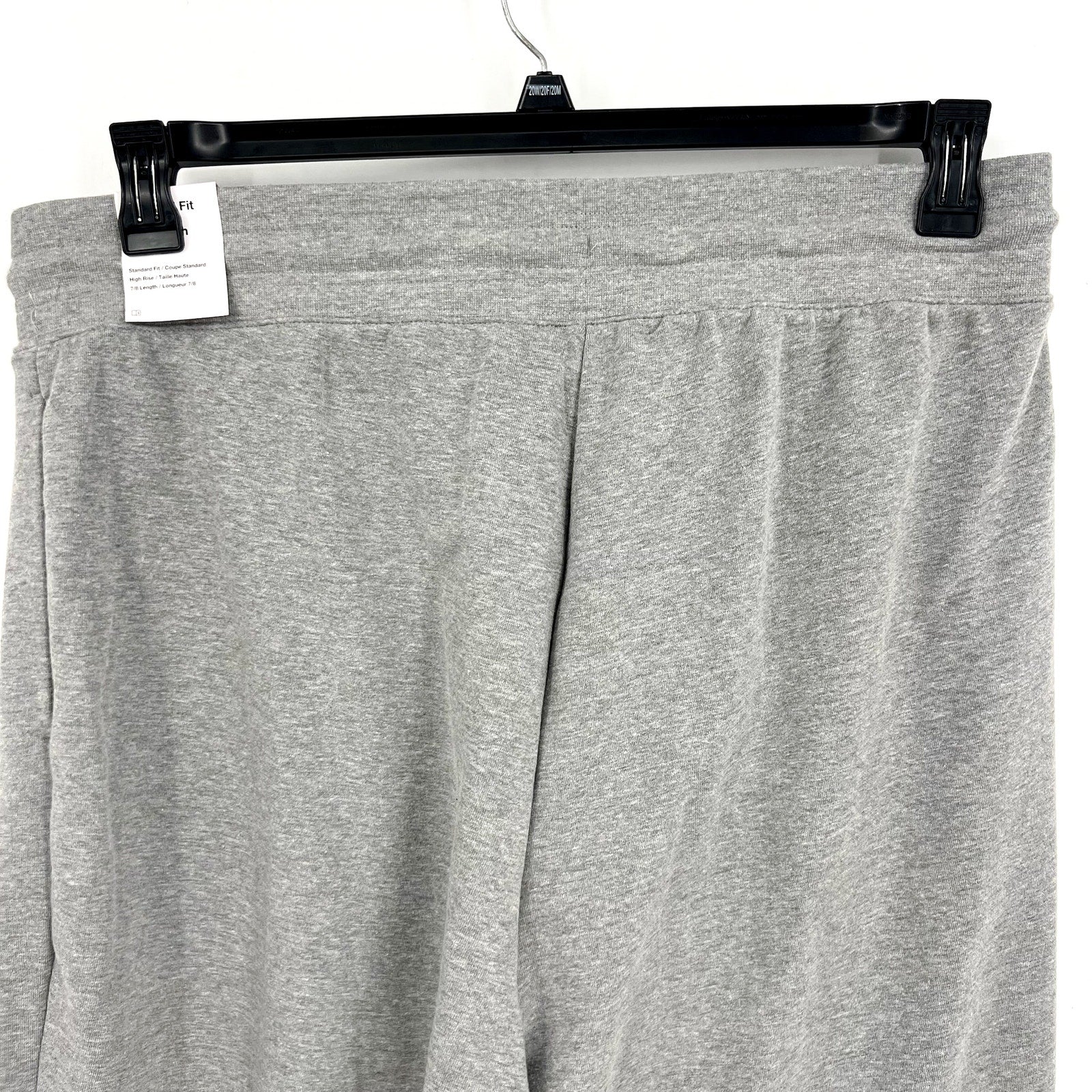 NIKE Womens Dri-Fit One 7/8 French Terry Joggers 1X Grey Sweatpants NWT