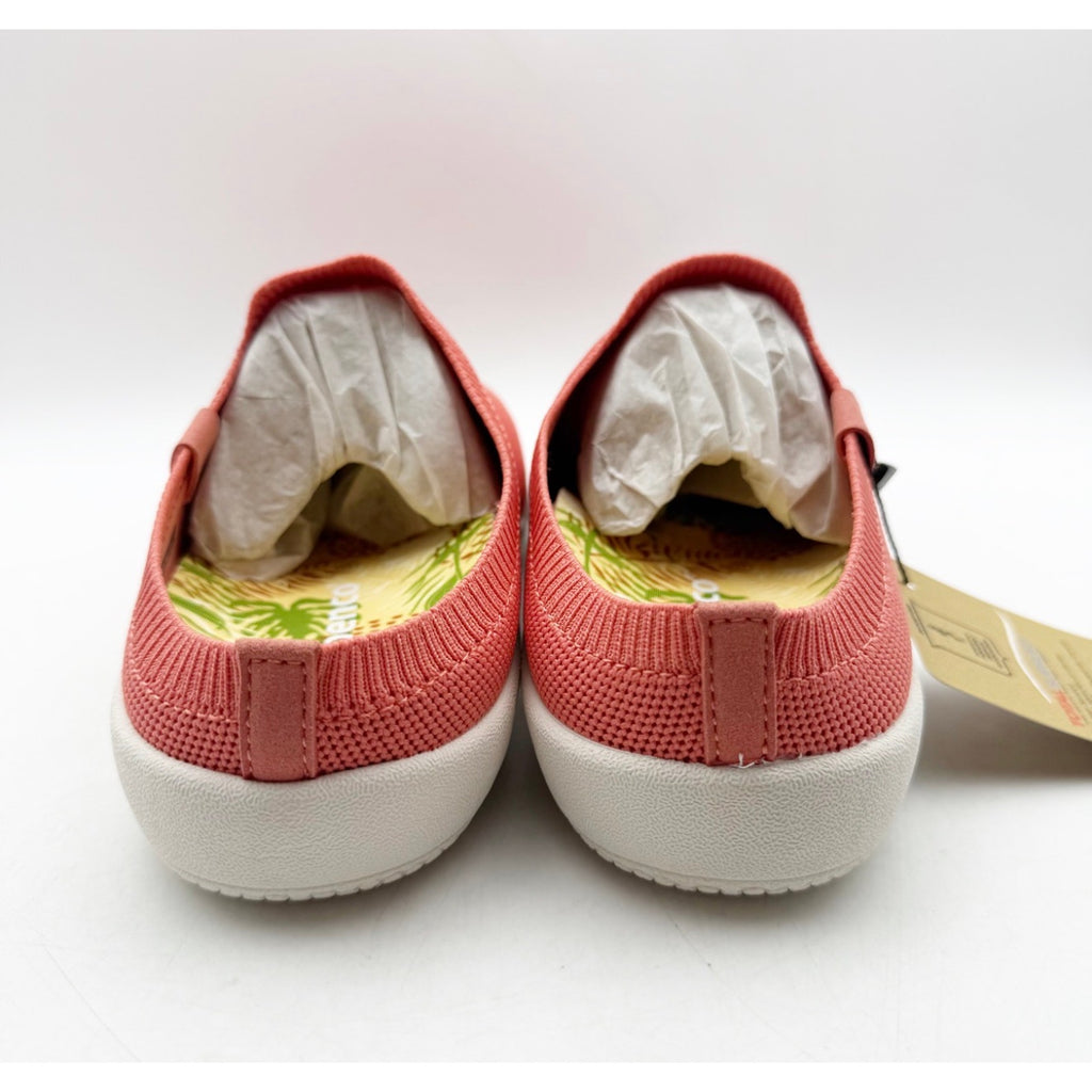 Spenco Womens Blissful Casual Shoes 8 WIDE Pink Terra Cotta Slip On Mule NIB