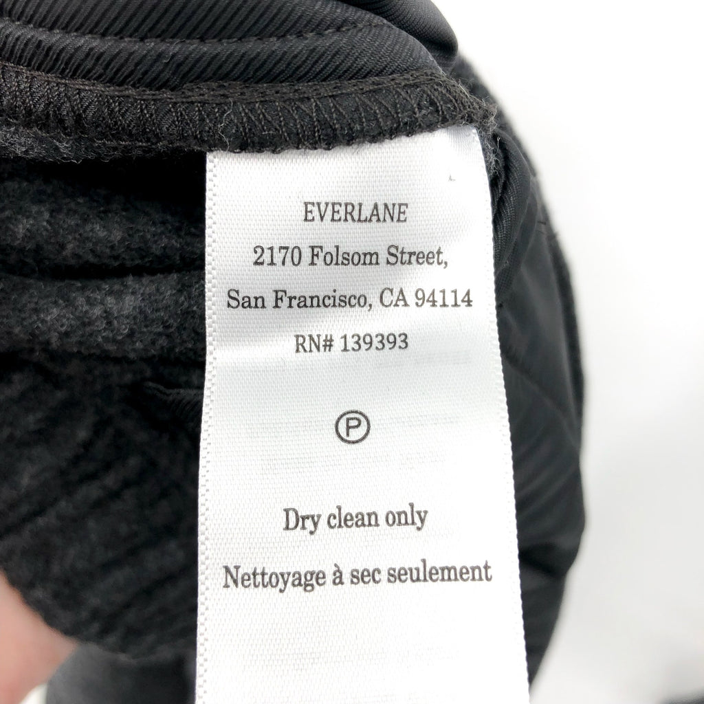 Everlane Womens The Wool Flannel Pull-On Pants Small Grey Heather Charcoal NWT