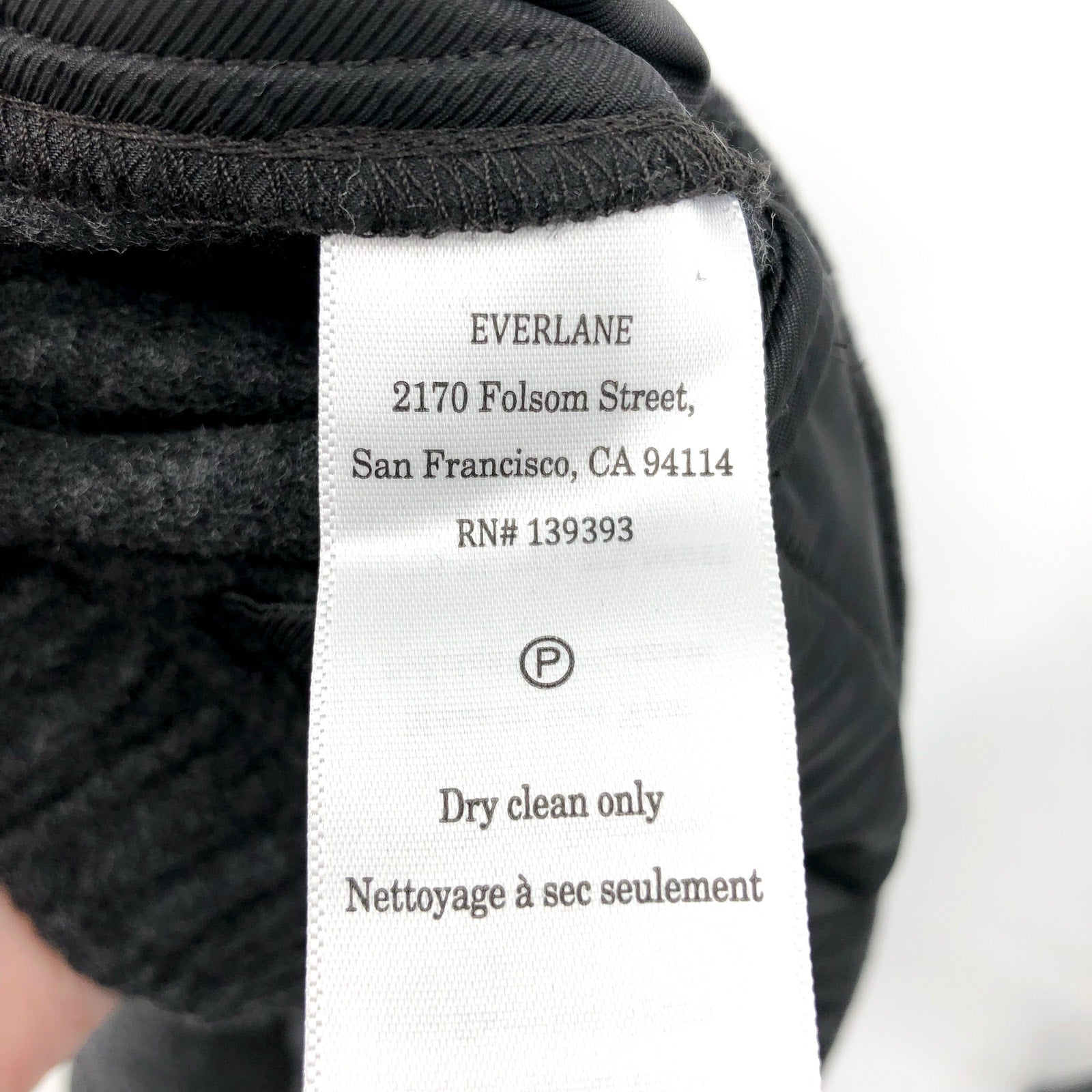 Everlane Womens The Wool Flannel Pull-On Pants Small Grey Heather Charcoal NWT