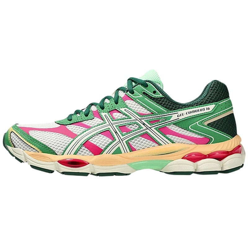 ASICS Womens Gel-Cumulus 16 Athletic Shoes Size 6.5 Green Multicolor Running NIB