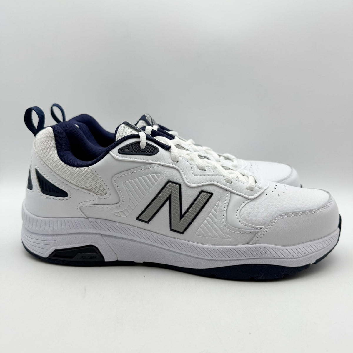 New Balance Mens 857v3 Athletic Shoes Size 7.5 XW 4E White Navy Blue NIB