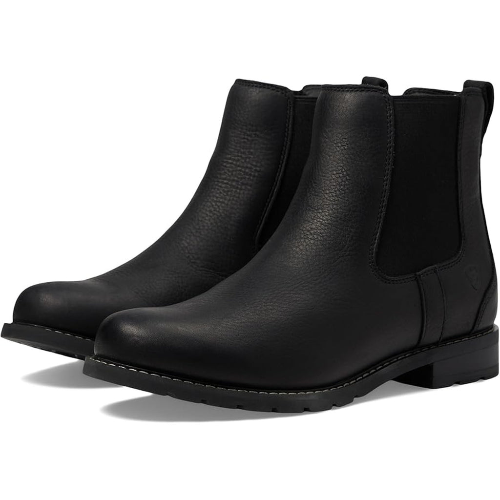 Ariat Womens Wexford Chelsea Boots Size 8.5 B Black Leather Waterproof NWOB