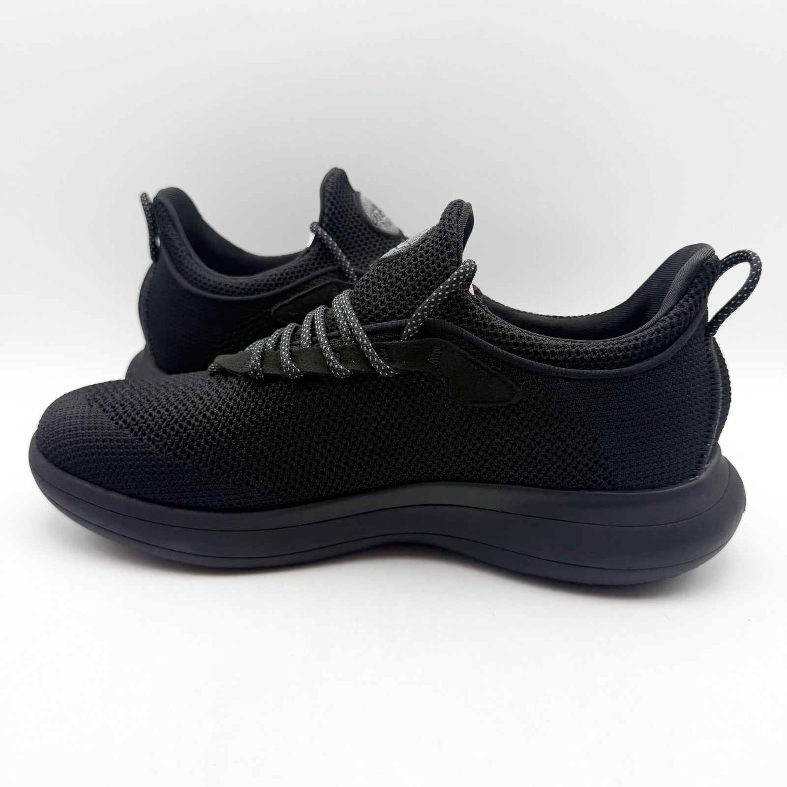 Snibbs Mens Orbit Work Sneakers US 14 EU 49 Black Soft Toe Shoes SR Slip On NIB