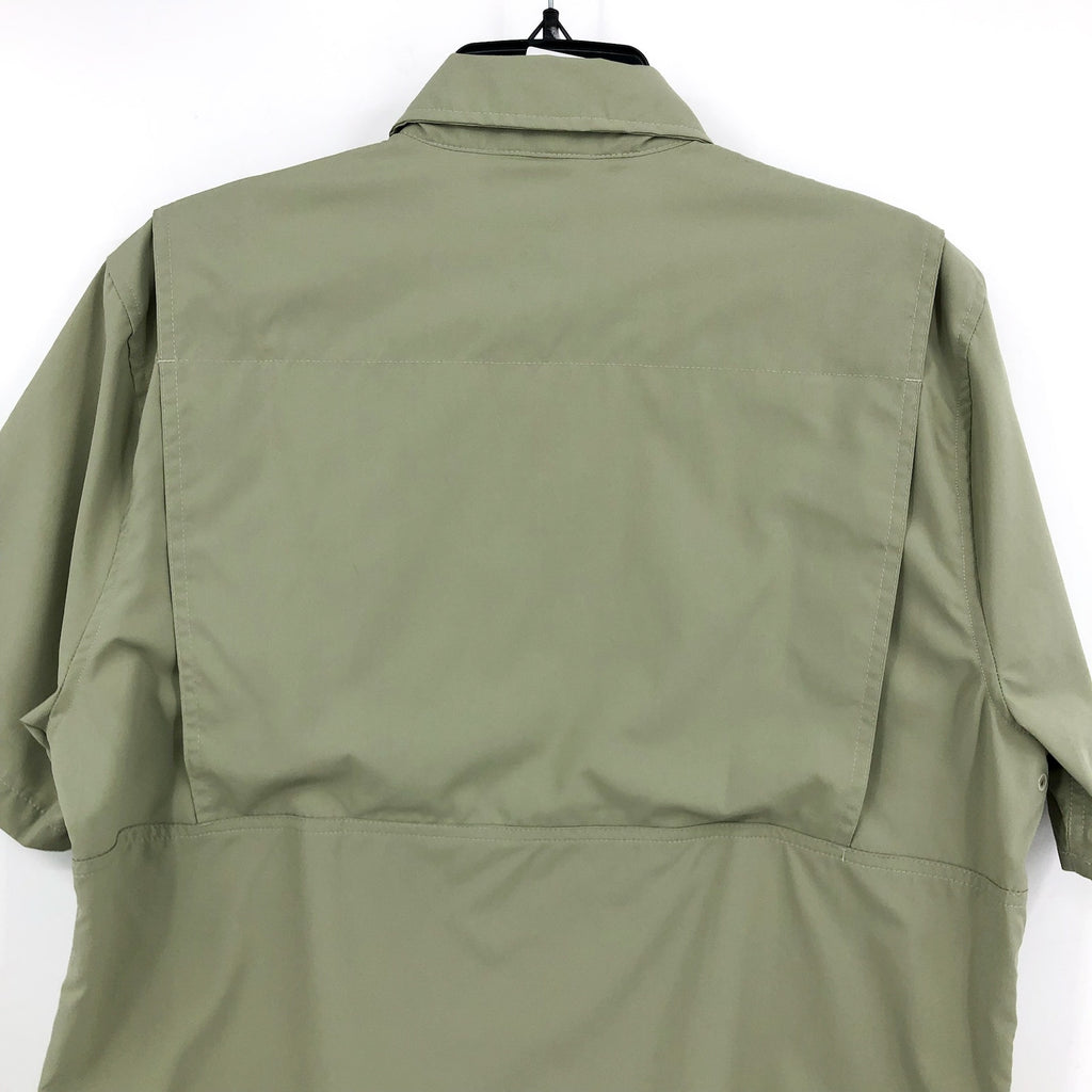 L.L. BEAN Men's SunSmart Tropicwear Shirt Medium Green Sage Short Sleeve NWT
