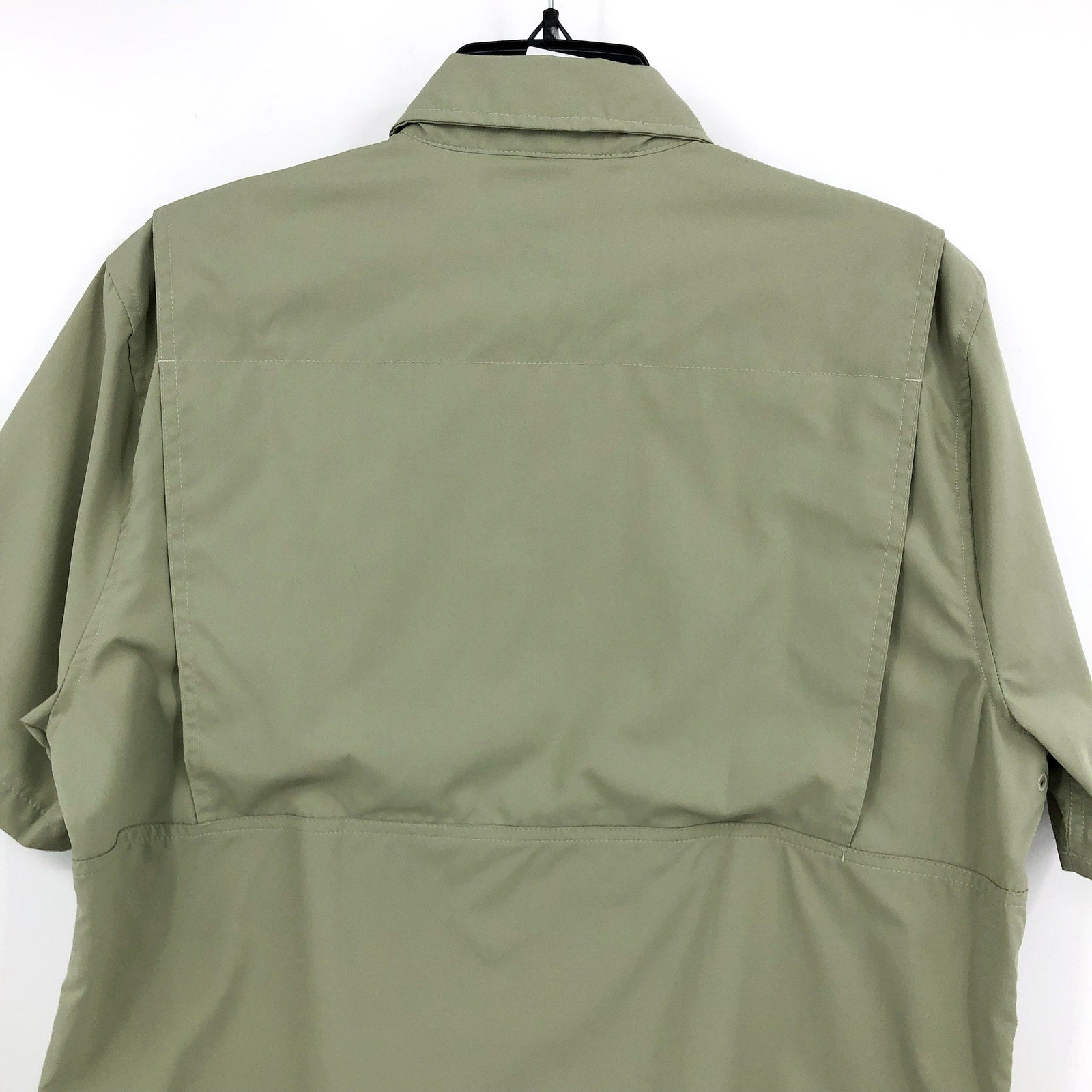 L.L. BEAN Men's SunSmart Tropicwear Shirt Medium Green Sage Short Sleeve NWT