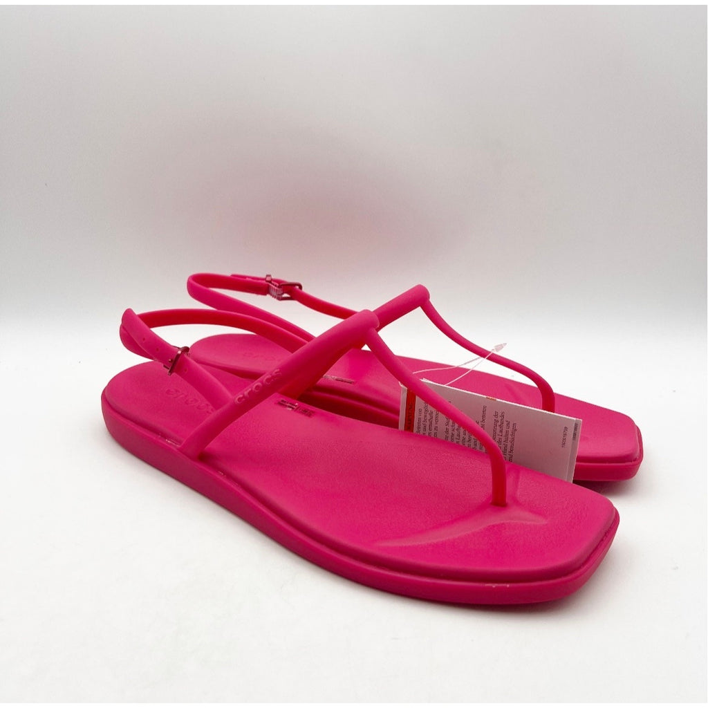Crocs Women's Miami Thong Sandal Size 11 Dragon Fruit Pink Flip Flop NWT