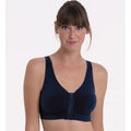 ANITA Women's Lynn Post Mastectomy Bra Large Maritime Blue Molded Cups NWT