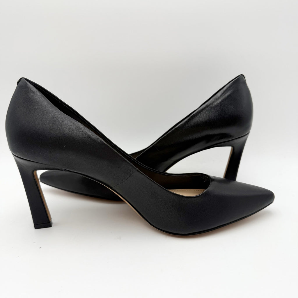 Vince Camuto Womens Retsie Pointed Toe Pumps Size 10 M Black Leather NIB