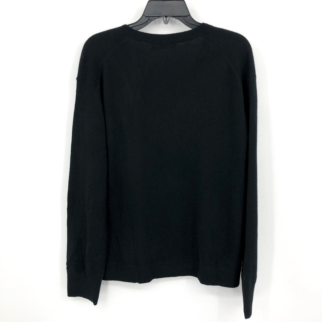 Everlane Womens The Classic V Cashmere Sweater Small Black Long Sleeve NWT