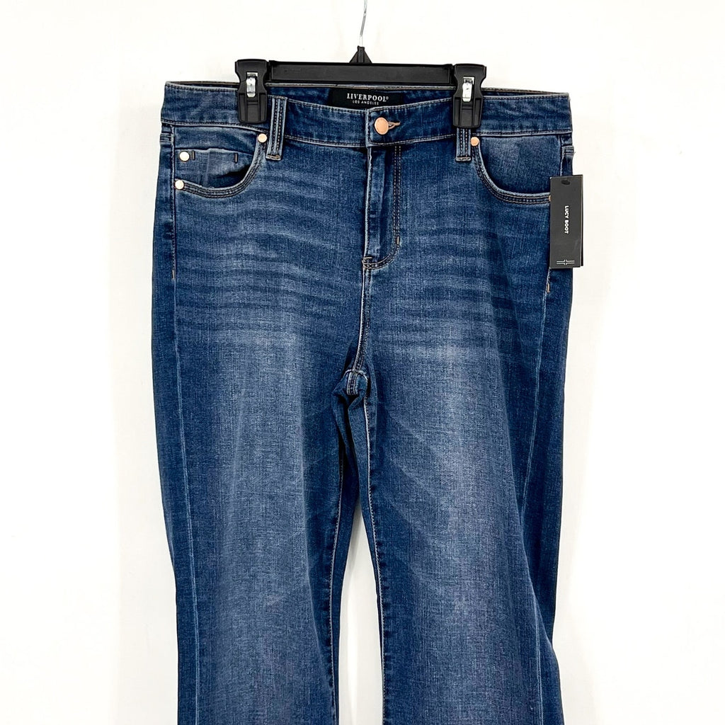 Liverpool Women's Lucy Bootcut Jeans Size 10/30 Yuba Blue Mid Rise Denim NWT