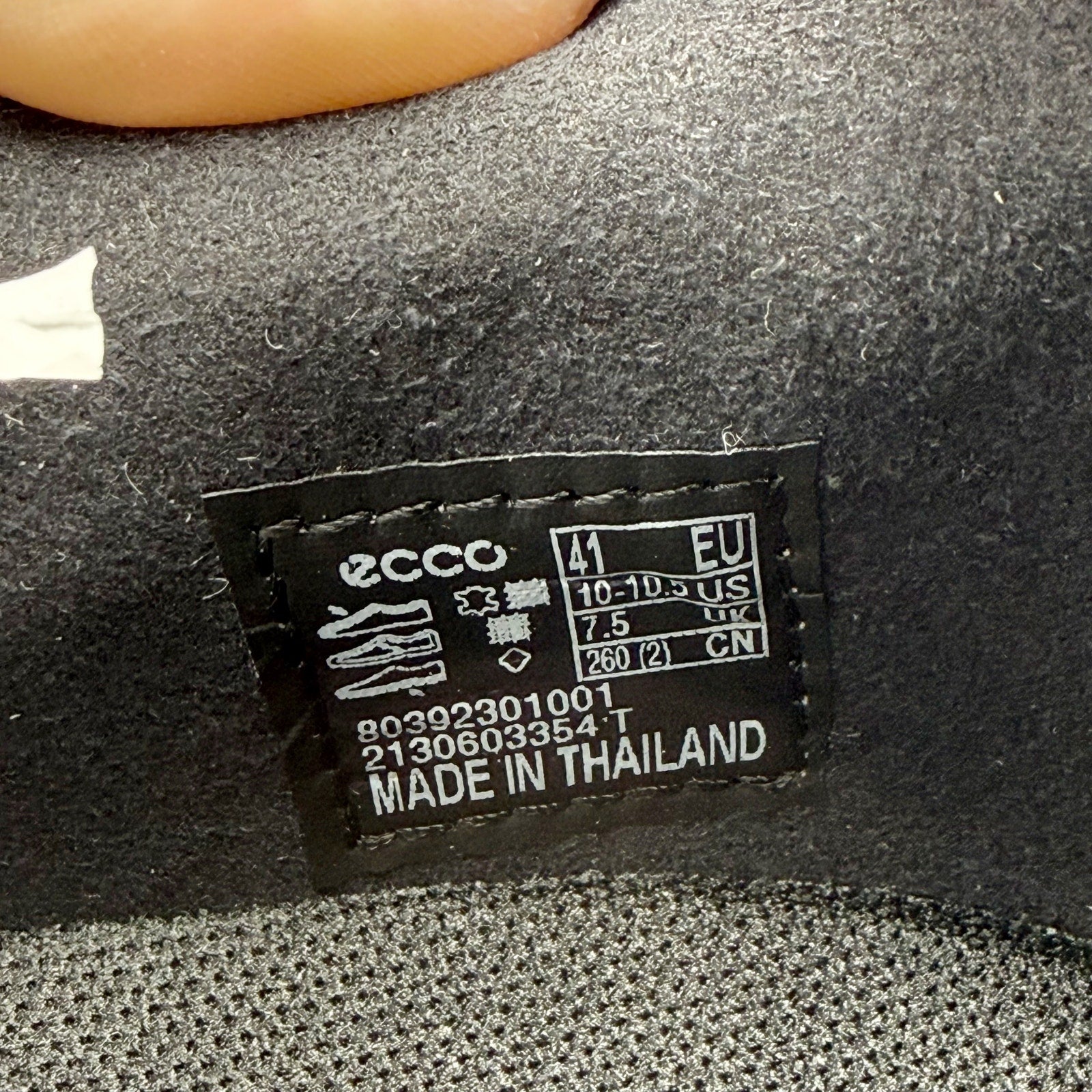 ECCO Womens Zipflex Low Boot EU 41 US 10.5 Black Grey Athletic NIB