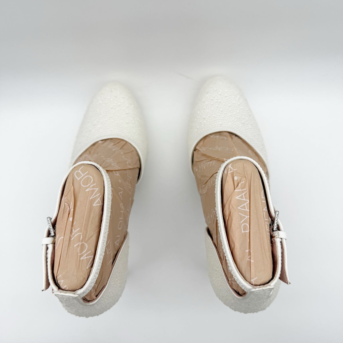 Naturalizer Pnina Tornai Womens Rak Platform Heels Size 8.5 M White Satin NWOB