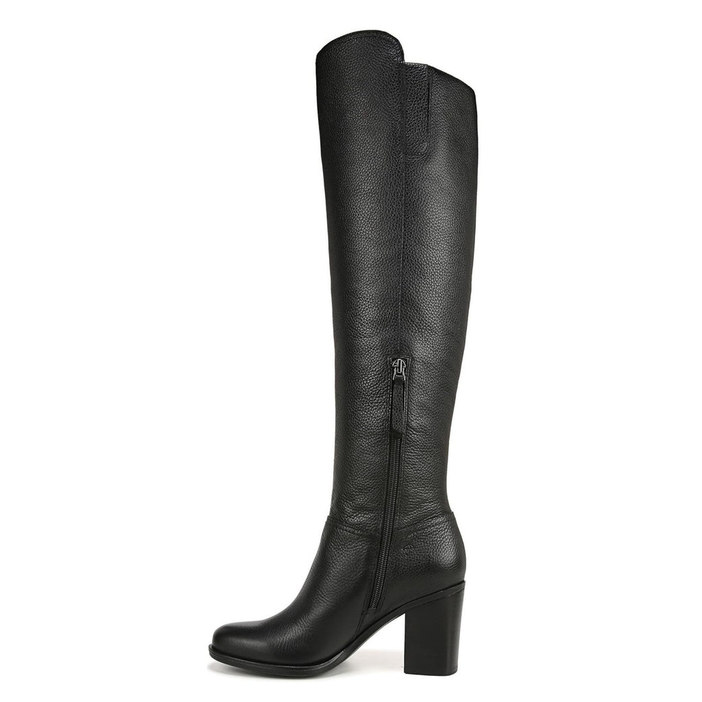 Naturalizer Womens Kyrie Heeled Knee High Boots US 11 M Black Leather NIB