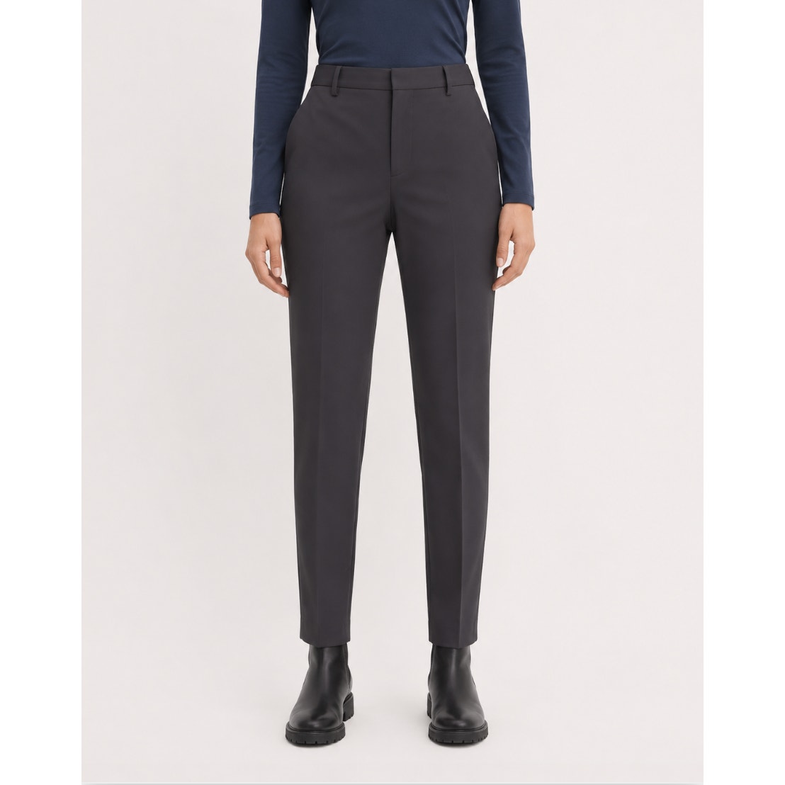 EVERLANE Men's The Italian Wool Trouser Pants 32x30 Dark Grey Flat Front NWT