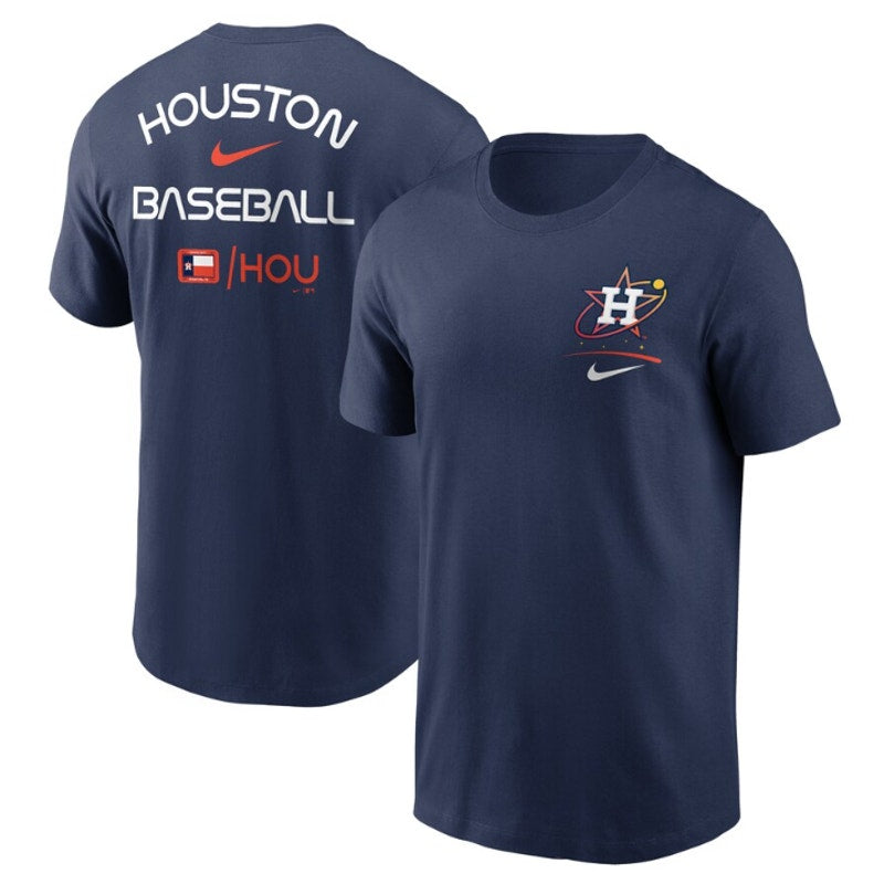 NIKE Men's Houston Astros City Connect 2-Hit T Shirt Medium Blue NWT N199-44B