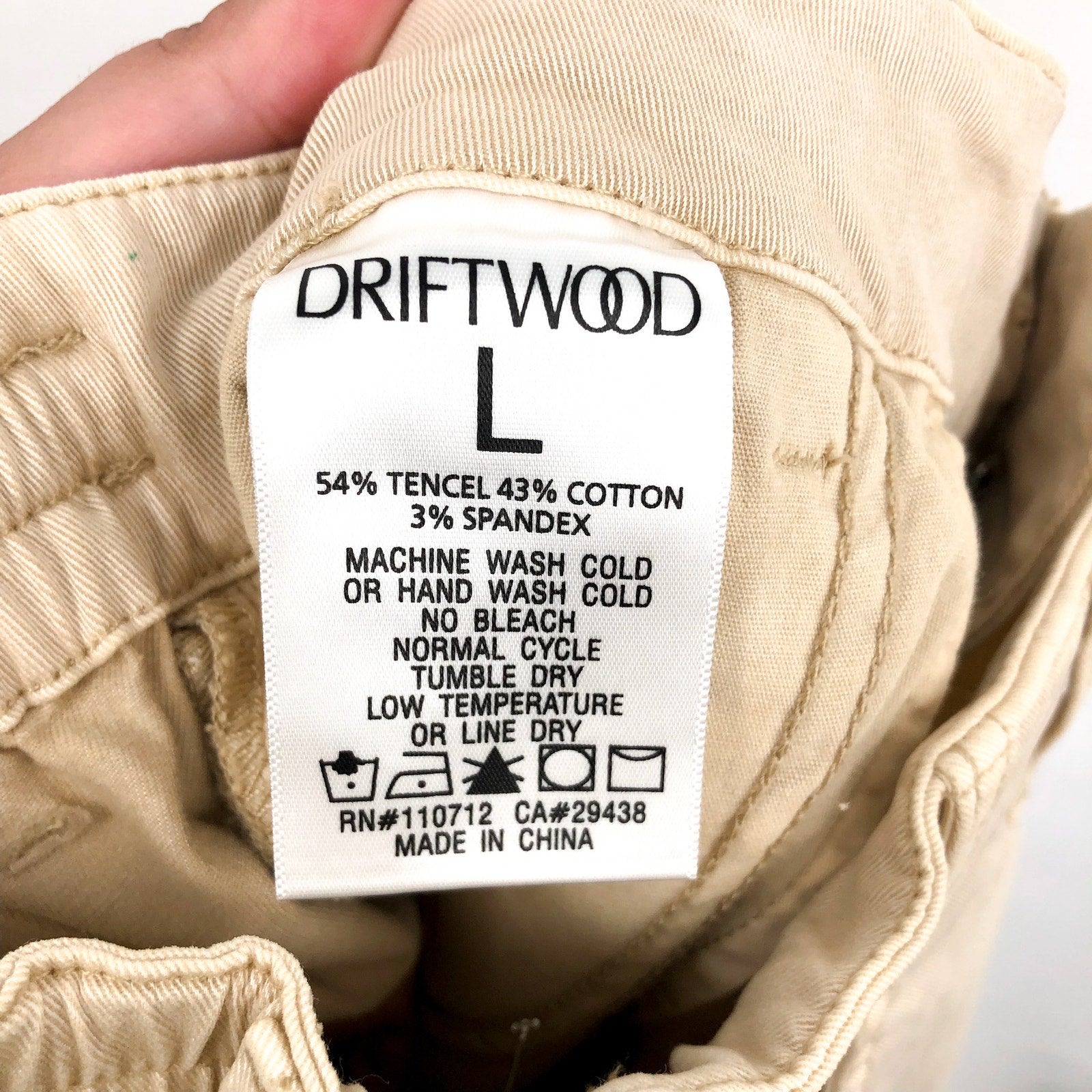 DRIFTWOOD Women's Embroidered Casual Pants Large Beige Floral NWT