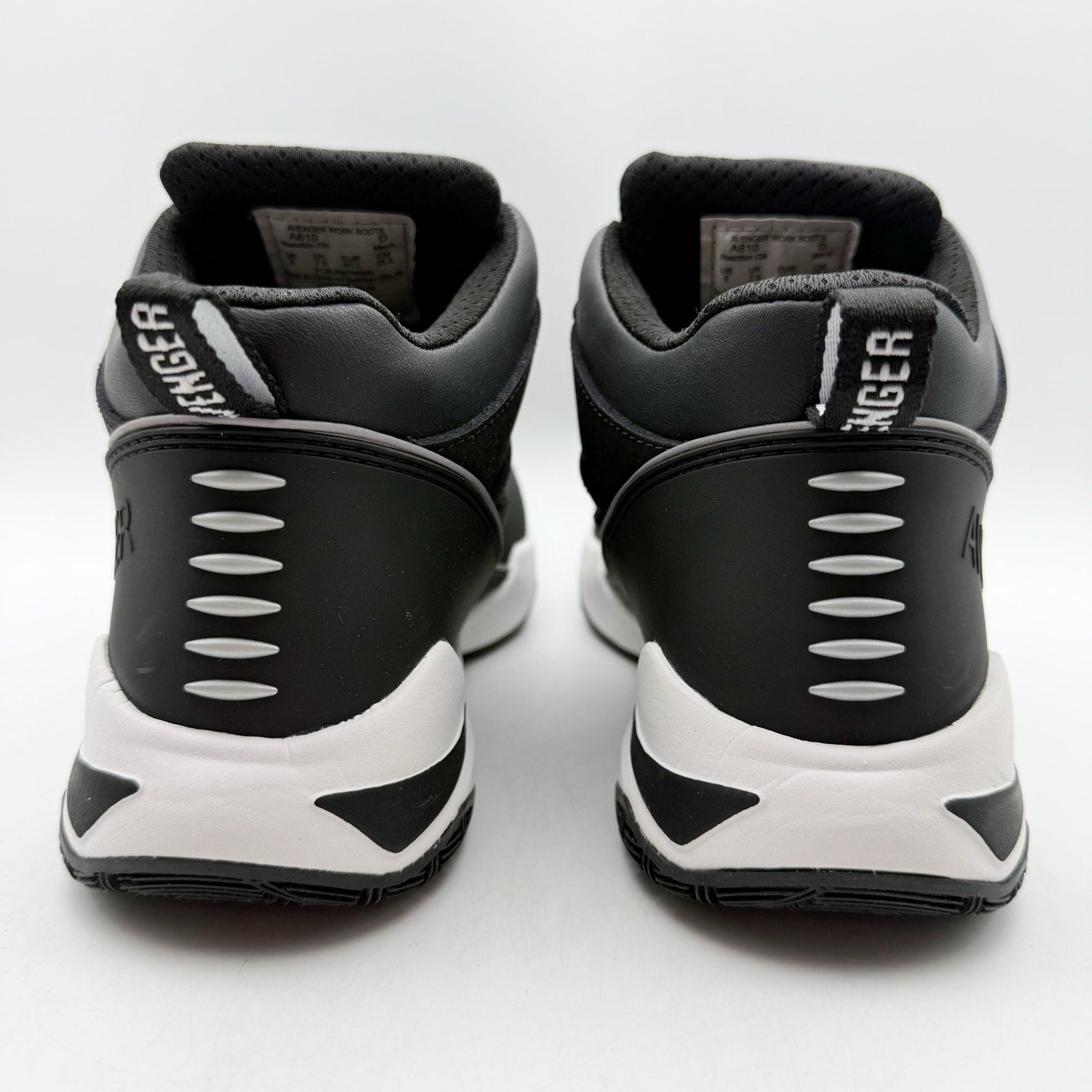 Avenger Mens Reaction SR CT Work Sneakers Size 8 D EU 41.5 Black White NIB