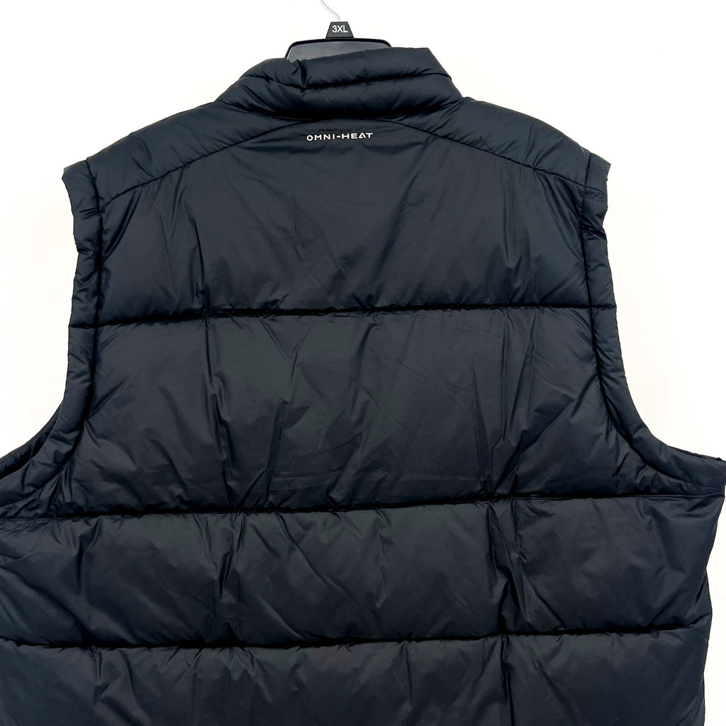 COLUMBIA Men's Pike Lake II Puffer Vest XL Black Insulated Omni-Heat NWT