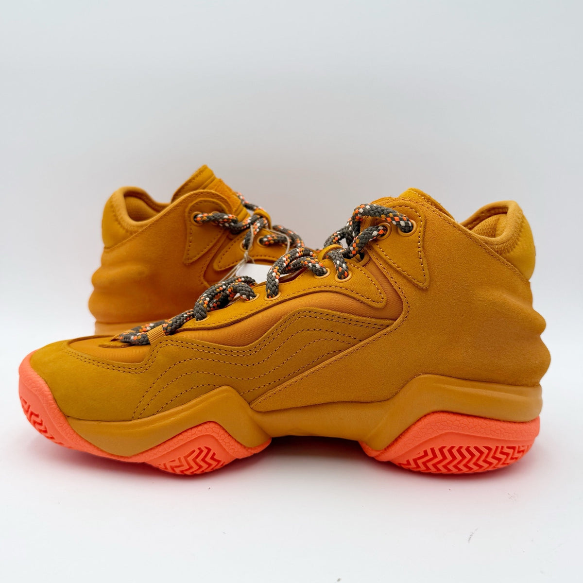 Adidas Mens X Ivy Park Top Ten 2000 Sneakers Size 8.5 Orange Athletic NWOB