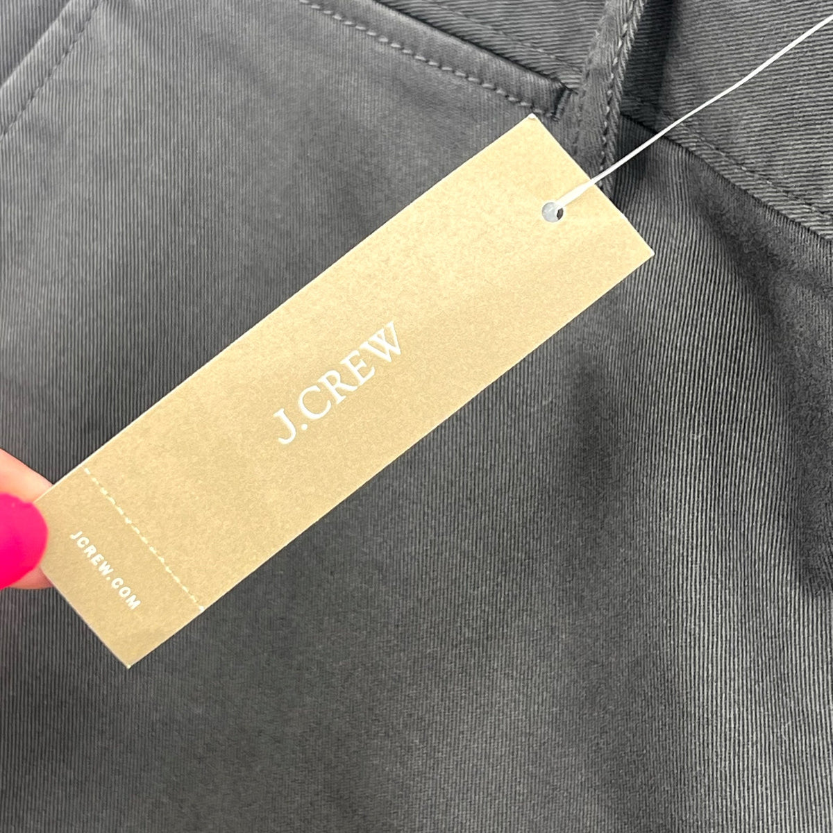 J.CREW Mens 770 Straight-fit Chino Pants 32x30 Onyx Grey Stretch AR886 NWT