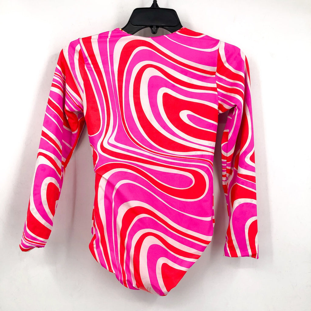 MAAJI Girls Miku Reversible Long Sleeve One Piece Size 12 Pink Amazonas NWT