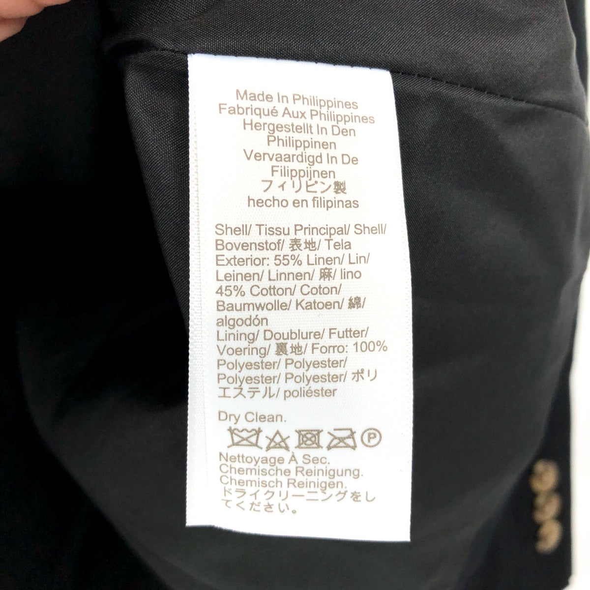 J.Crew Womens One-Button Holland Blazer Size 4 Black Linen-blend AL222 NWT