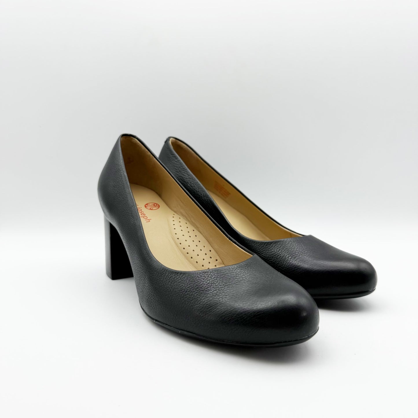 Marc Joseph New York Womens Midtown Pumps US 7 Black Leather Round Toe NIB