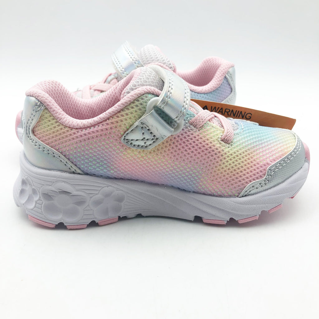Stride Rite Girls SR Lighted Glimmer Sneaker 2.0 Size 3 WIDE Pink Kid Shoes NIB