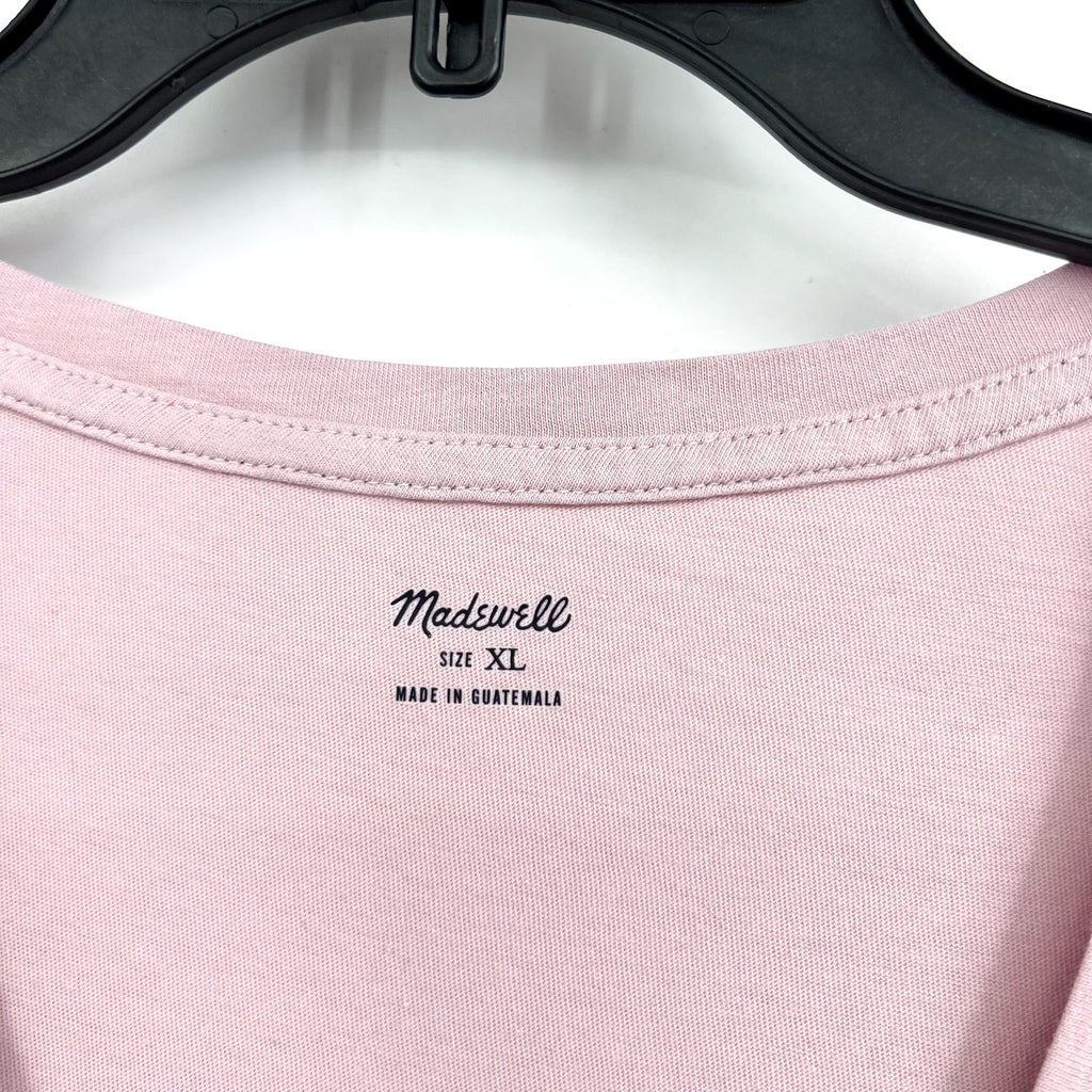 MADEWELL Women's Northside V-neck Tee XL Purple Classic Lilac Short Sleeve NWT