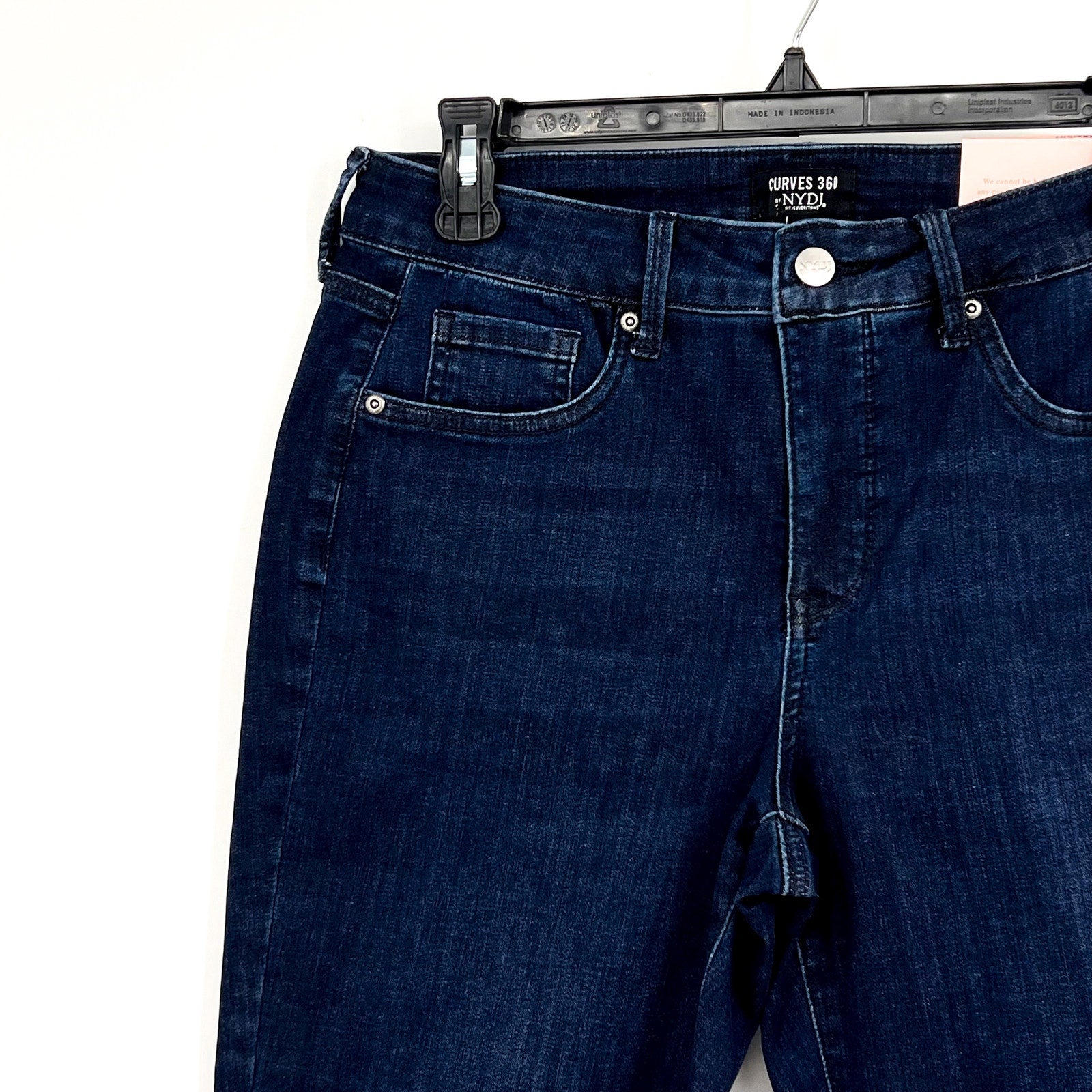 NYDJ Curves 360 Womens Slim Straight Crop Jeans Size 6 Mesquite Blue NWT