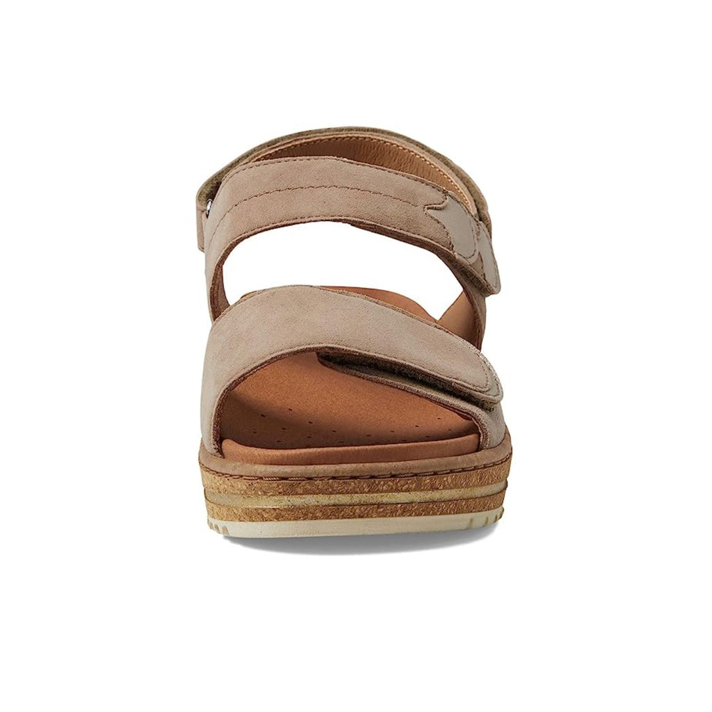 Mobils by Mephisto Womens Riley Wedge Sandals Size 10 EU 40 Light Taupe NIB