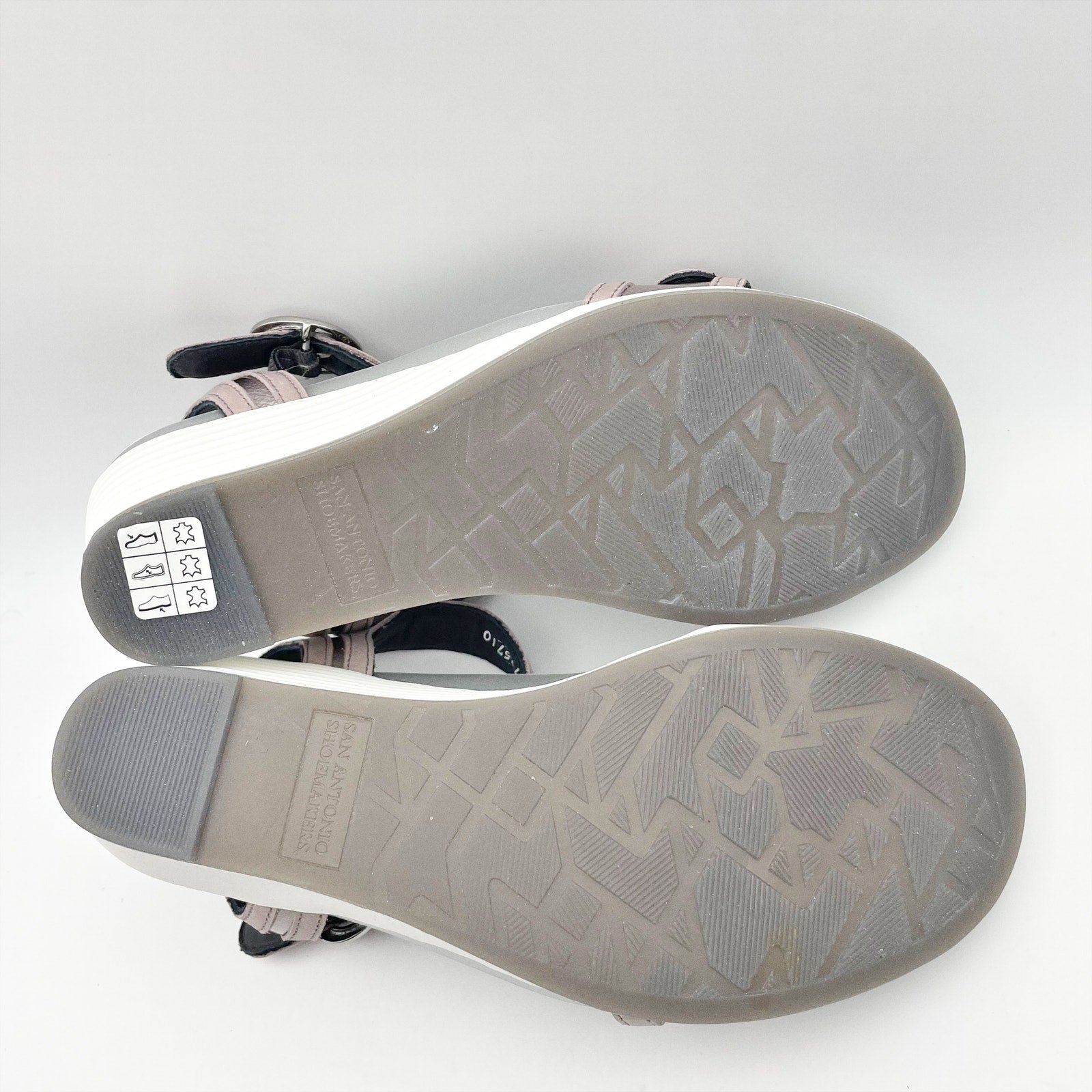 SAS Womens Seight Wedge Sandals SIZE 8.5 WW Purple Silver Leather NIB
